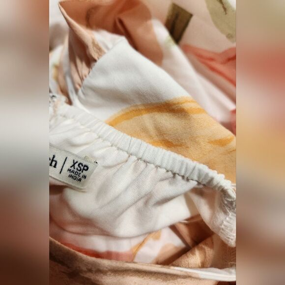 Abercrombie and Fitch Keyhole Babydoll Dress floral size XSP - Picture 9 of 10